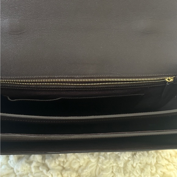 Smythson of Bond St Grosvenor Full Grain Briefcase Brown FREE SHIPPING! - Picture 4 of 13